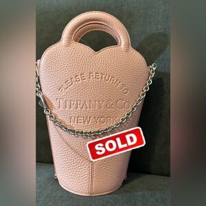 Tiffany & Co. Blush Pink Mini Crossbody Tote with Chain